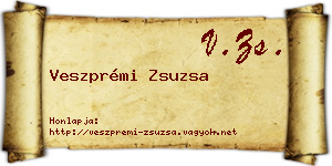 Veszprémi Zsuzsa névjegykártya