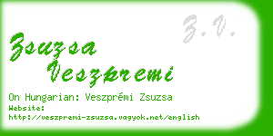zsuzsa veszpremi business card